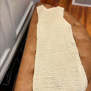 Elegant Cream Knit Dress